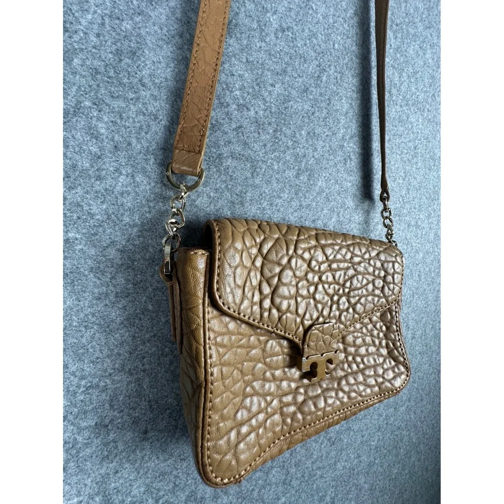 Tory Burch Parkan Crossbody Tan Leather Shoulder Messenger Women's Bag‎